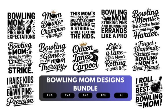 Bowling Mom SVG Bundle Graphics and Crafts Review