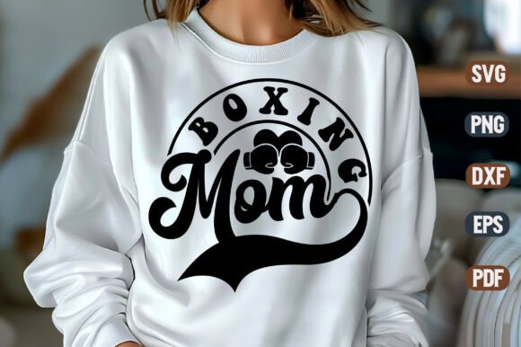 Boxing Mom SVG Design: Graphics and Crafts for Brand Identity