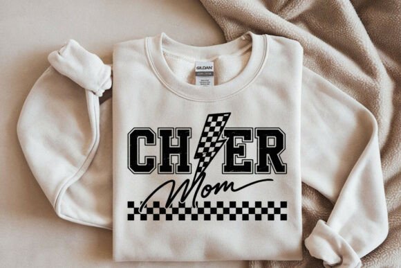 Checkered Cheer Mom SVG PNG Graphics Review