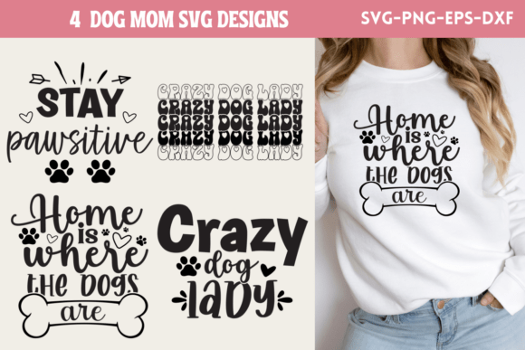 Dog Mom SVG Bundle: Graphics for Crafts & Design