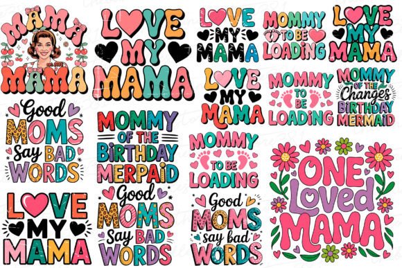 Happy Mother s Day SVG Bundle, Mom SVG Graphics and Crafts