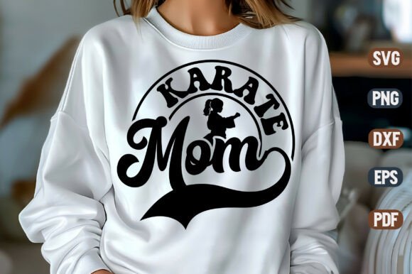 Karate Mom SVG Design: Graphics and Crafts for Editorial Use