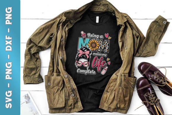 Mother s Day Messy Bun Being a Mom SVG Review
