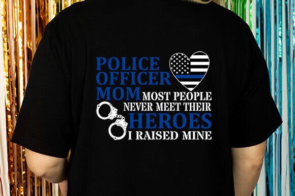 Police Officer Mom Svg Graphics for Crafts