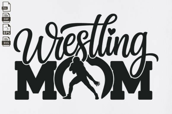 Wrestling Mom SVG, Wrestler Fighter Review
